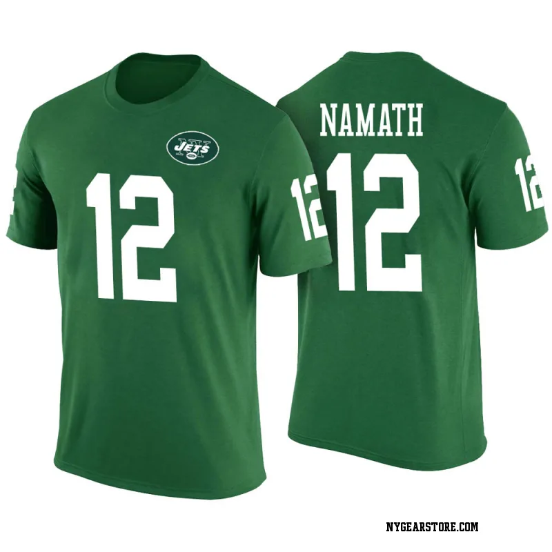 Green Youth Joe Namath New York Jets Color Rush Legend T-Shirt