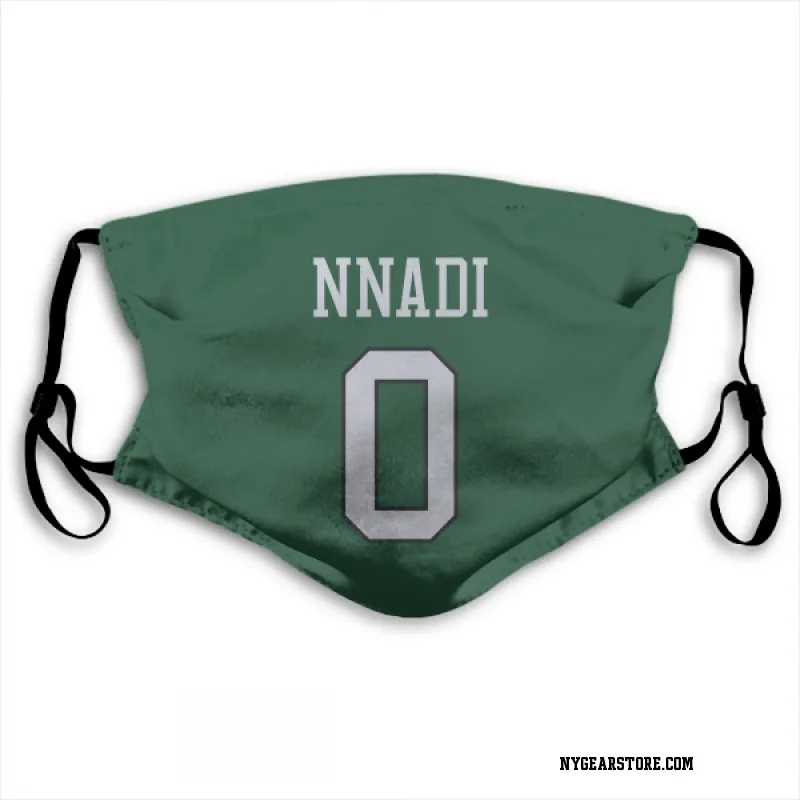 Green New York Jets  Derrick Nnadi  Face Mask (With 2 Free PM2.5 Filters)
