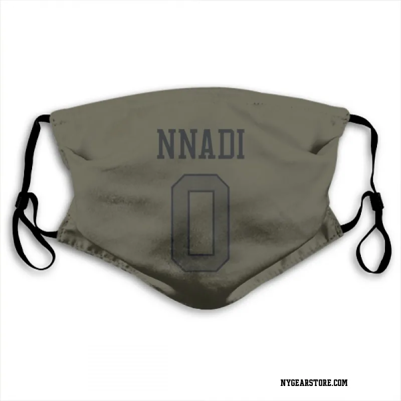 Olive New York Jets  Derrick Nnadi  Face Mask (With 2 Free PM2.5 Filters)